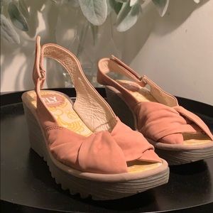 Fly London Wedges Rose Summer Sandals